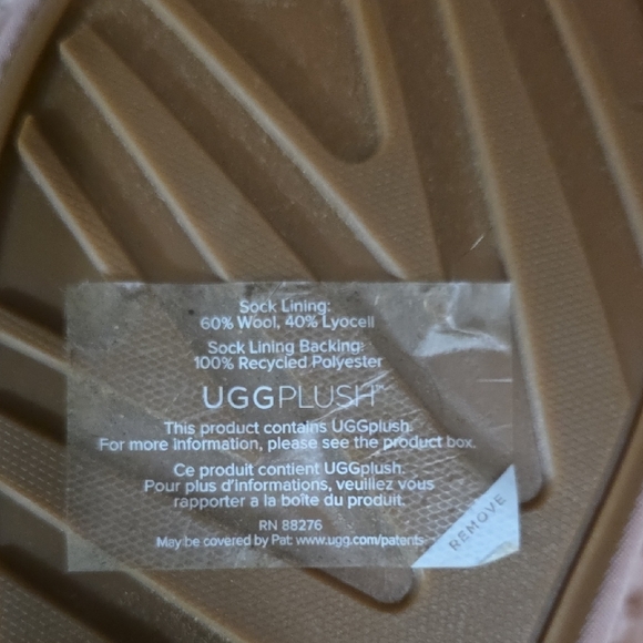 UGG Pink Fuzzy Slippers - Picture 3 of 4